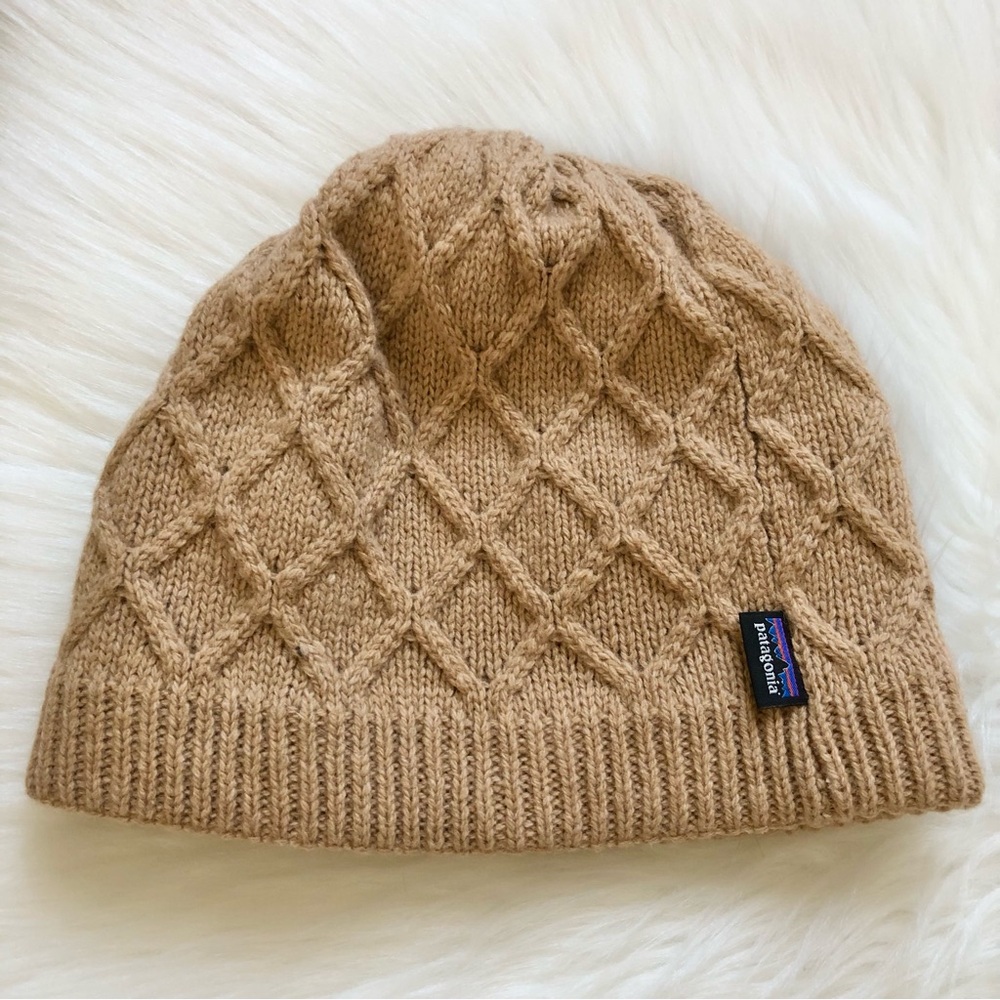Patagonia Tan Knit Beanie